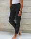 Women's Drawstring Elastic Waist Straight Leg Casual Pants