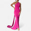 Women's Chic Backless Scarf Tie Evening Dress