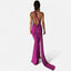 Women's Chic Backless Scarf Tie Evening Dress