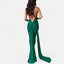 Women's Chic Backless Scarf Tie Evening Dress