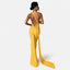 Women's Chic Backless Scarf Tie Evening Dress