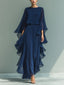 Women's Elegant Cape Sleeve Two-Piece Set
