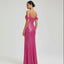 Women's Elegant Off-Shoulder Sequined Formal Evening Gown Maxi Dress