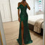 Women's Elegant Off-Shoulder Sequined Formal Evening Gown Maxi Dress