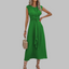 Women's Chic Sleeveless Twisted Front Midi Dress