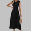 Women's Chic Sleeveless Twisted Front Midi Dress