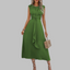Women's Chic Sleeveless Twisted Front Midi Dress