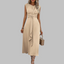 Women's Chic Sleeveless Twisted Front Midi Dress