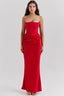 Women’s Strapless Corset Maxi Dress