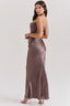 Women’s Strapless Corset Maxi Dress