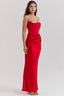 Women’s Strapless Corset Maxi Dress