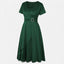 Women’s V-Neck Asymmetrical Hem Midi Dress