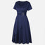 Women’s V-Neck Asymmetrical Hem Midi Dress