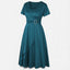 Women’s V-Neck Asymmetrical Hem Midi Dress