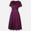Women’s V-Neck Asymmetrical Hem Midi Dress