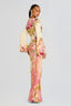 Women's Floral Bell Sleeve Evening Grown