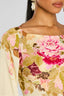 Women's Floral Bell Sleeve Evening Grown