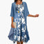 Women's Floral Midi Dress With Cardigan Set