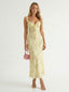Women's Floral Spaghetti Strap Summer Midi Dress