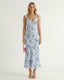 Women's Floral Spaghetti Strap Summer Midi Dress