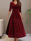 Women's Floral Long Sleeve Dress