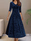 Women's Floral Long Sleeve Dress