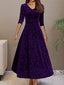 Women's Floral Long Sleeve Dress