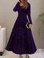 Women's Floral Long Sleeve Dress