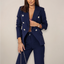 Women's Tailored Formal Blazer and Trousers Set