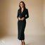 Women’s Formal Lapel Collar Blazer Midi Dress