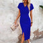 Women's Classic V-Neck Midi Dress