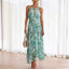 Women's Floral Halter Maxi Dress