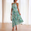 Women's Floral Halter Maxi Dress