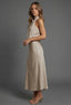 Women's Halterneck Wedding Guest Midi Dress