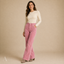 Women's High-Waist with Slim Fit Through Thigh Flared Trousers