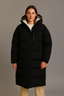 Women's Longline Hooded Puffer Coat Jacket