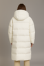 Women's Longline Hooded Puffer Coat Jacket