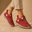 Women's Low-Top Elastic-Lace Hook-and-Loop Strap Casual Sneakers