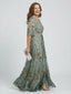 Women's Low V-Neck Floral Summer Maxi Dress