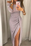Women's Elegant Off-Shoulder Glitter Midi Dress