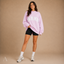 Women's Oversized Varsity Graphic Crewneck Pullover Sweatshirt