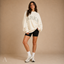 Women's Oversized Varsity Graphic Crewneck Pullover Sweatshirt