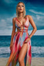 Women's Painted Flowy Maxi Dress