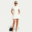 Women's Pearl Trim Pocket Detail Mini Dress