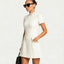 Women's Pearl Trim Pocket Detail Mini Dress