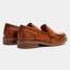 Women's Leather Penny Slip-On Round Toe Flat Loafers