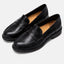 Women's Leather Penny Slip-On Round Toe Flat Loafers