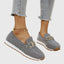 Women's Platform Slip-On Loafers With Metal Buckle Detail