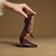 Women's Pointed Toe Buckle Strap Flat Slip-On Mules