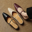 Women's Pointed Toe Buckle Strap Flat Slip-On Mules